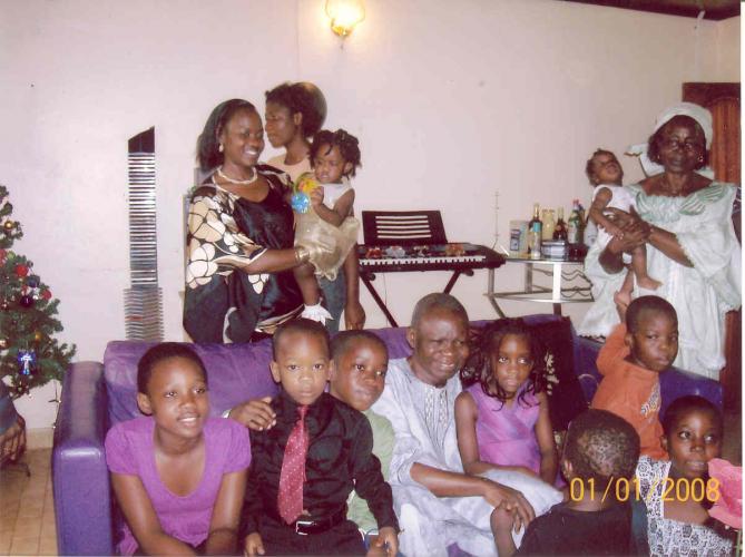 Papa and grandchildren - New Year 2008